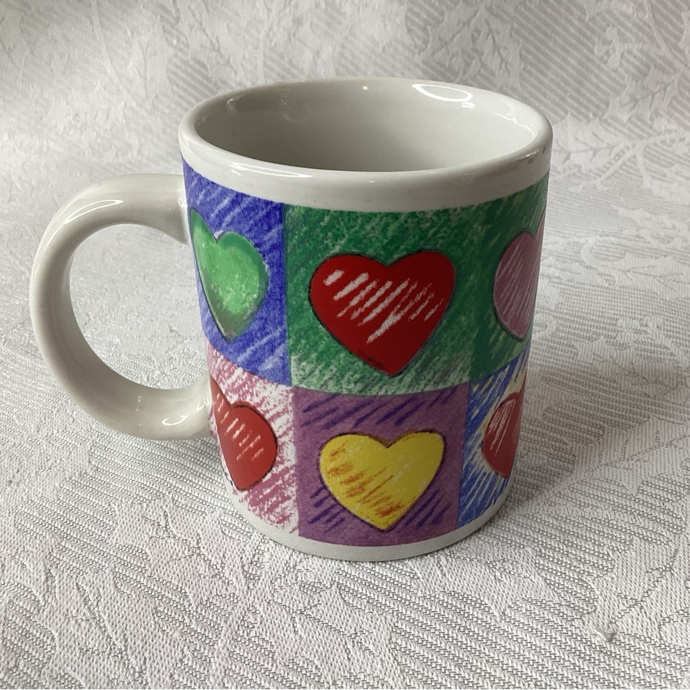 Colorful Hearts mug